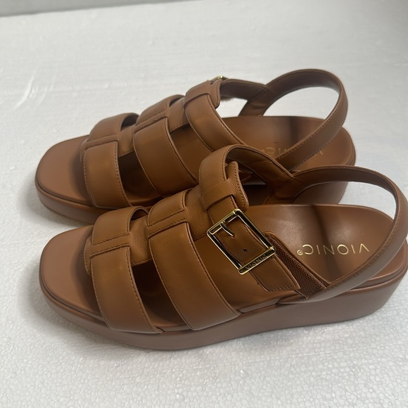 Vionic Delano platform fishermen sandle size 8 m camel - Picture 5 of 10